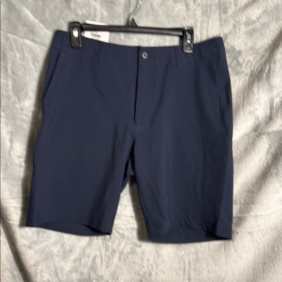 PGA Tour shorts NWT Blue Flat Front Shorts size 34 stretch - Picture 1 of 10